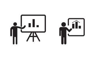 Training business coach Vector icon design illustration v.3