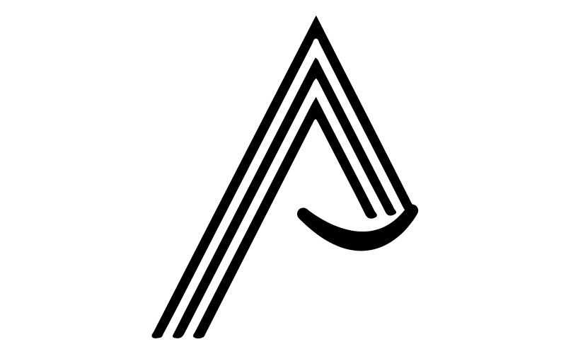 An abstract logo for the personal brand Illustration