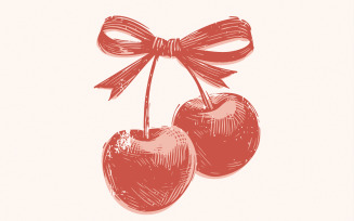 Cherry png PNG, Trendy Cherry Design, Cherry Sublimation, Red Cherry Art Print, Cherry, Instant
