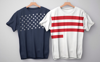 American t-shirt design template