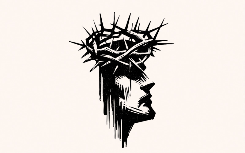 Jesus Cross PNG, Jesus Clipart, Christian png, Religious Digital Download, Cross Background, Illustration