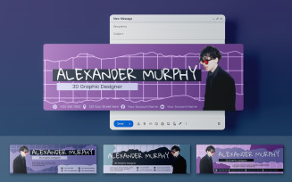 Memphis Email Header Template 892