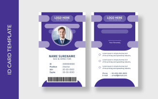 Office Business ID Card Template