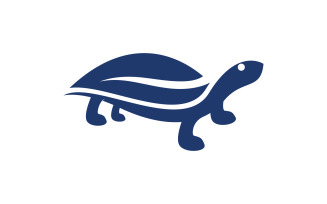 Turtle animal cartoon icon vector illustration design template v.11