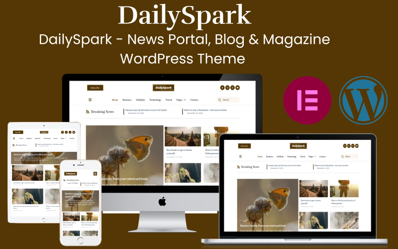 DailySpark - News Portal, Blog & Magazine WordPress Theme