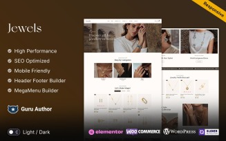 Jewels - Jewelry and Diamond Gem Store Elementor WooCommerce Responsive Theme