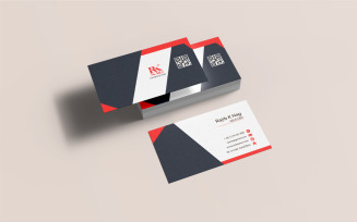 Free Black and Red simple business card