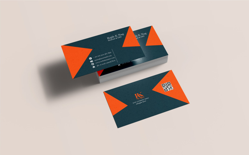 Simple personal and corporate business card design Corporate Identity