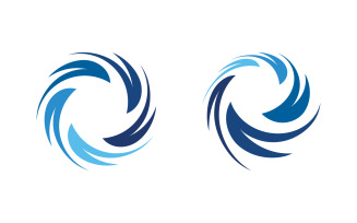 Wind Vortex Tornado symbol vector Logo illustration v.3