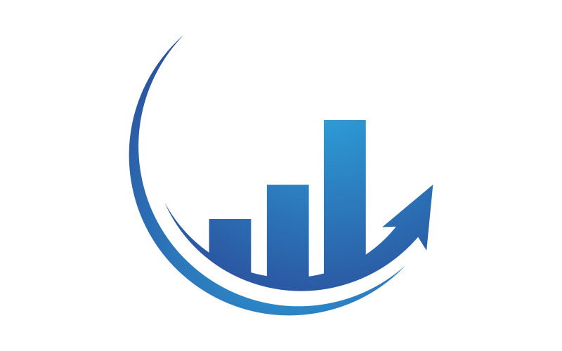 Info Graphic Business Finance Logo template icon design v.13 Logo Template