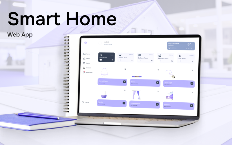 ContactHome — Smart Home UI Template UI Element