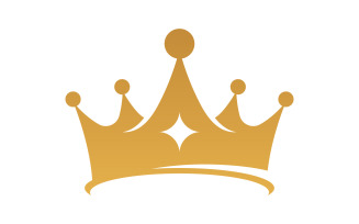 Crown of king Logo Template vector icon v.10
