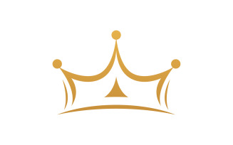 Crown of king Logo Template vector icon v.5
