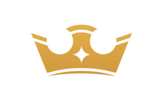 Crown of king Logo Template vector icon v.7