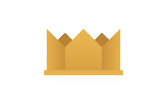 Crown of king Logo Template vector icon v.8