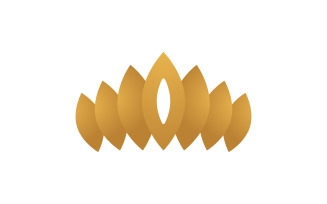 Crown of king Logo Template vector icon v.9