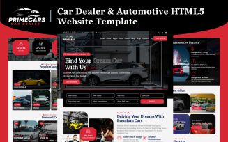 PrimeCars - Car Dealer & Automotive HTML5 Website Template