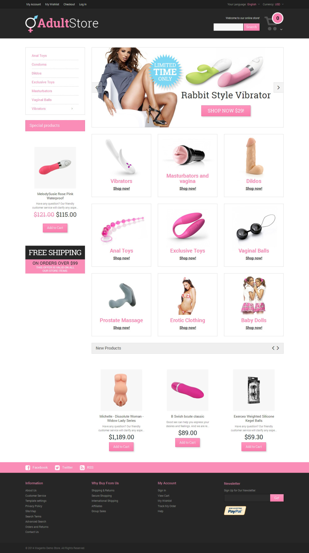 Adult Magento Theme 49246 Template Shop 