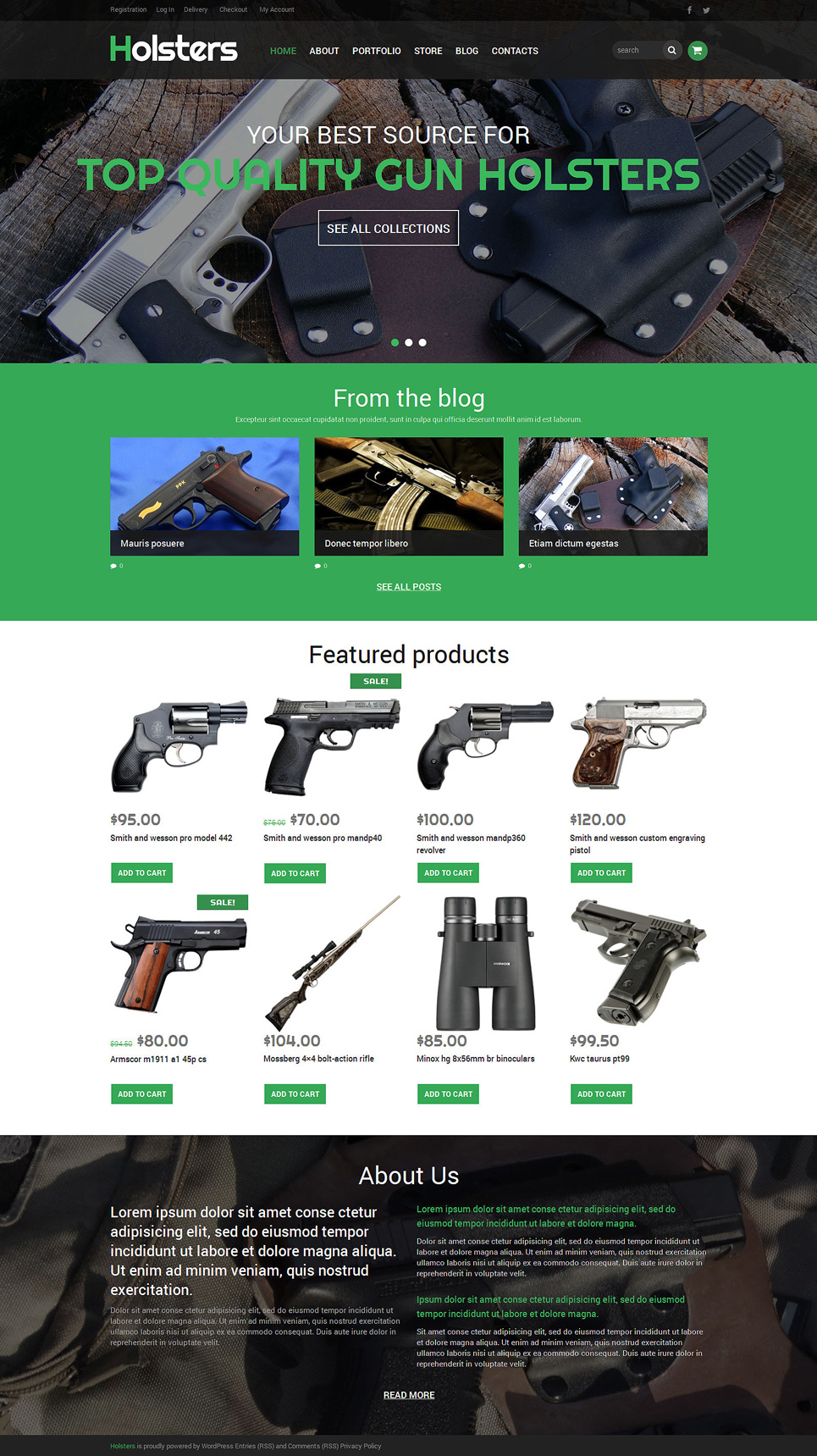 Buy  Carry Holster Store WooCommerce Theme New Screenshots BIG