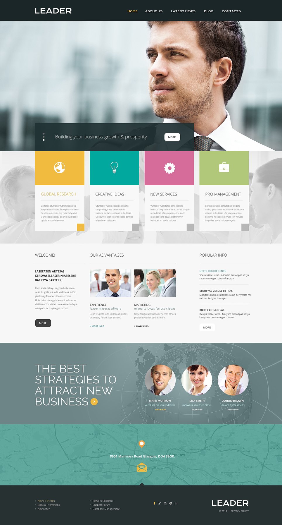 Consulting Responsive Website Template 49209