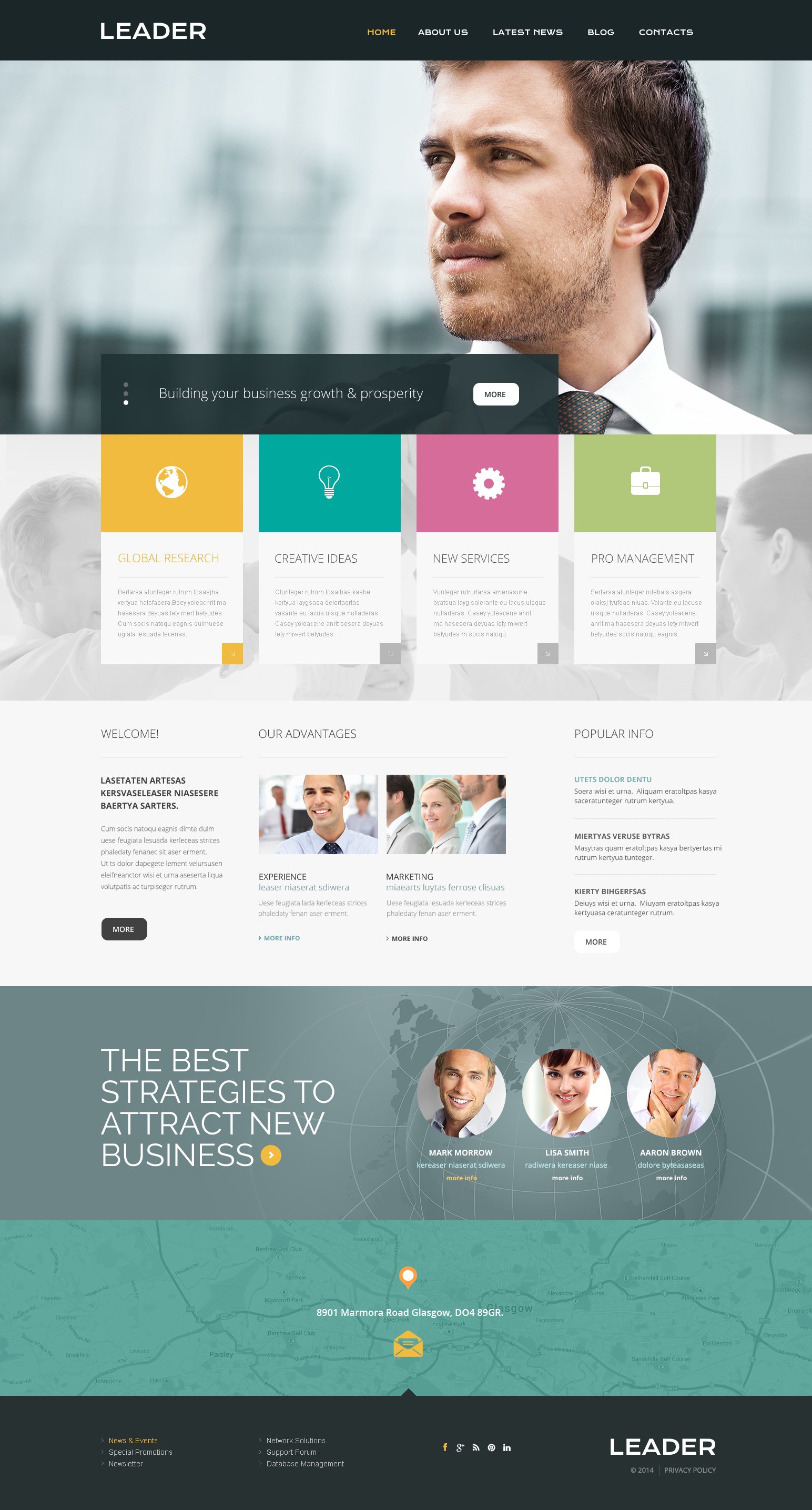 Consulting Responsive Website Template #49209