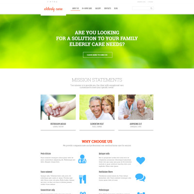 Elderly Care Templates | TemplateMonster