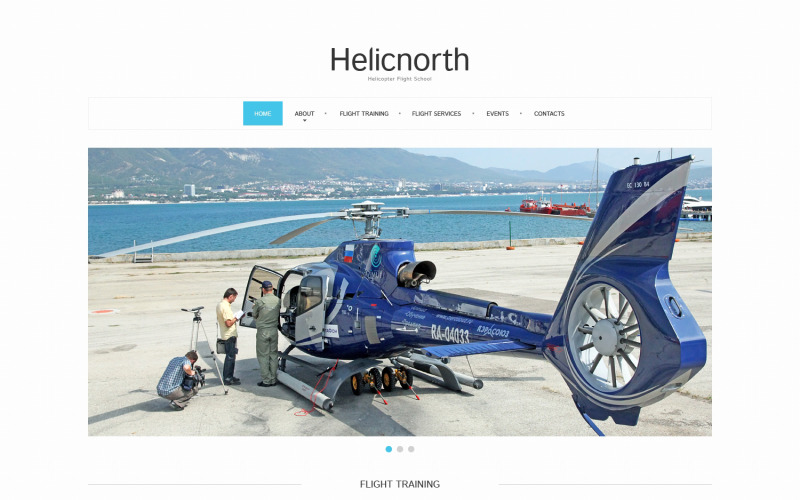 Flight School Responsive Website Template