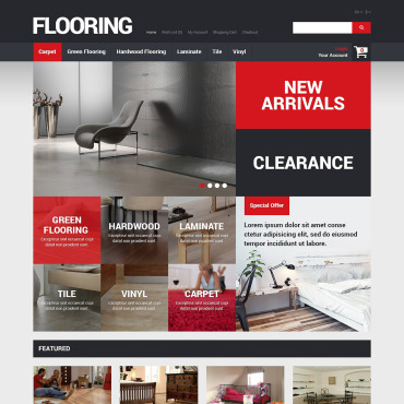 Flooring Store Opencart Template 49260