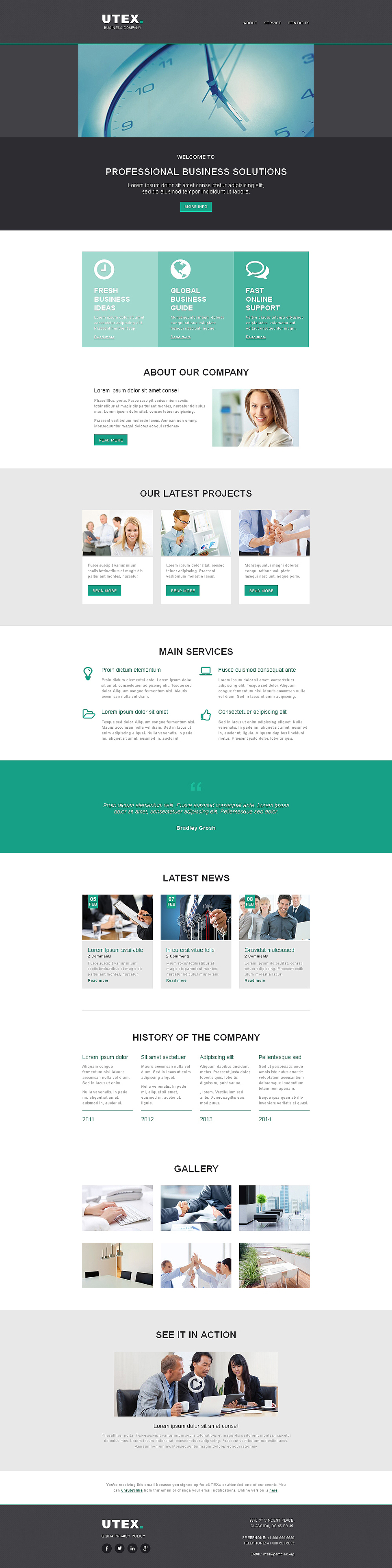 Management Company Responsive Newsletter Template New Screenshots BIG