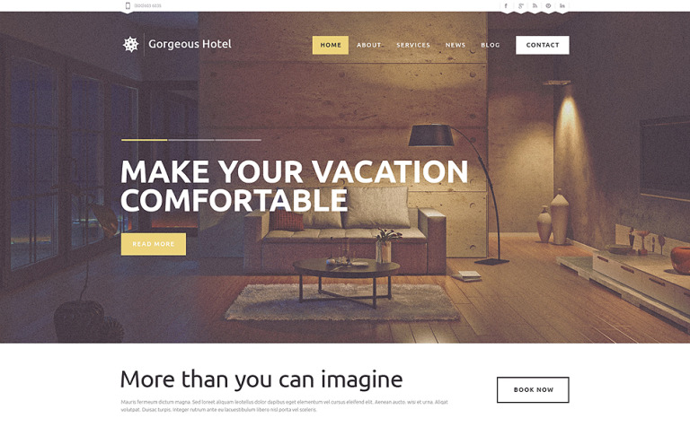 Motel Responsive WordPress Theme Big Screenshot Motel Responsive WordPress Theme New Screenshots BIG