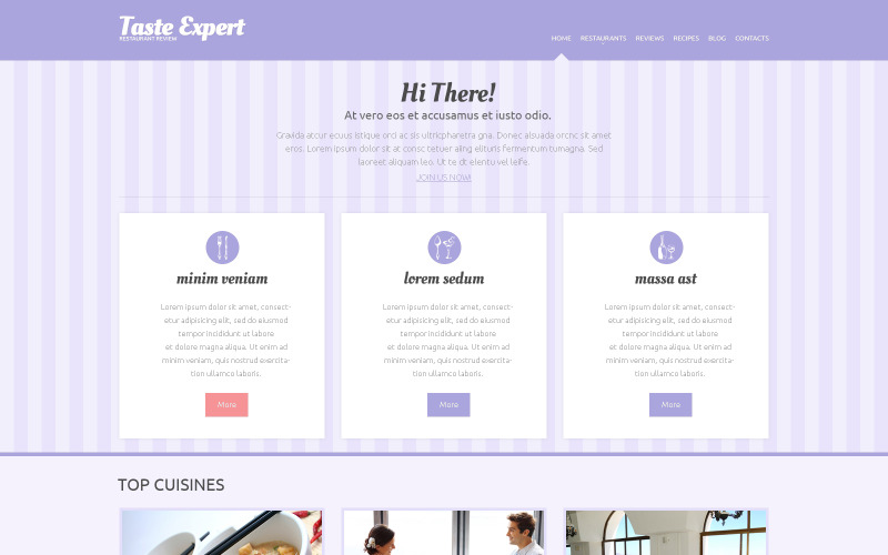 Restaurant Reviews Responsive WordPress Theme