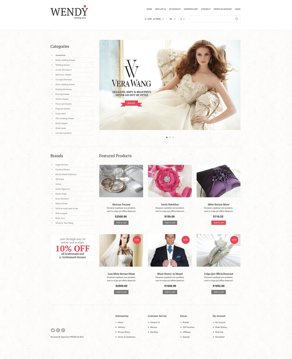 Wedding Shop Responsive OpenCart Template New Screenshots BIG