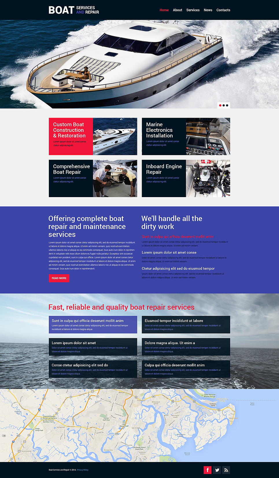 Yachting Responsive Website Template New Screenshots BIG