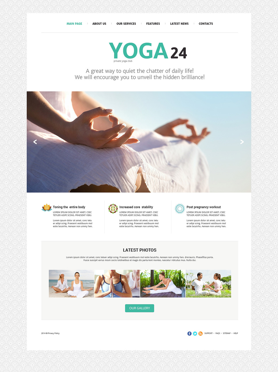 Yoga Studio Joomla Template New Screenshots BIG