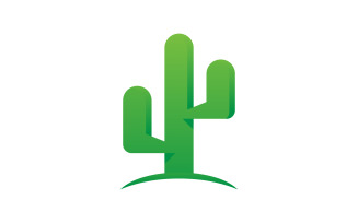 Cactus plants Icon design Logo template vector v.1