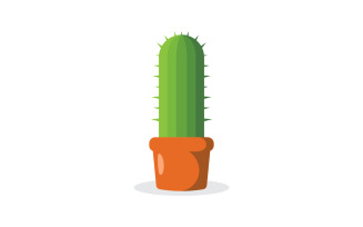 Cactus plants Icon design Logo template vector v.2