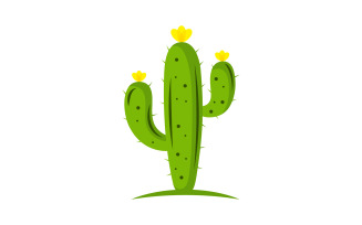 Cactus plants Icon design Logo template vector v.8