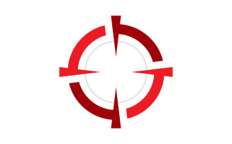 Focus icon vector illustration design Logo template v.6