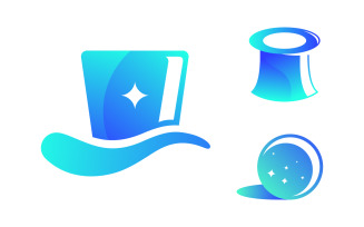 Magic element Circus Vector icon illustration design Template v.10