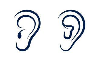 Hearing Healthy illustration Template vector icon design v.1