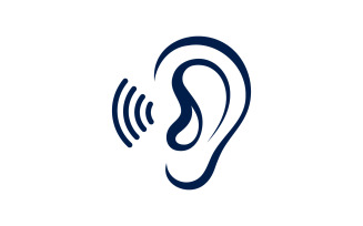 Hearing Healthy illustration Template vector icon design v.5