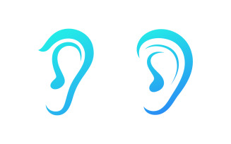 Hearing Healthy illustration Template vector icon design v.6