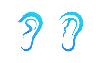 Hearing Healthy illustration Template vector icon design v.8