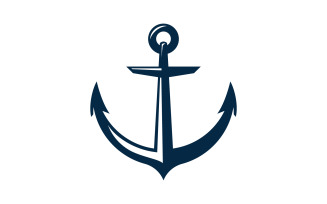 Anchor Ocean icon Element Logo Template vector v.16