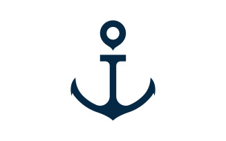 Anchor Ocean icon Element Logo Template vector v.7