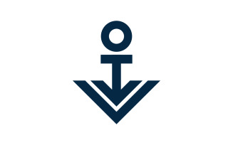 Anchor Ocean icon Element Logo Template vector v.8