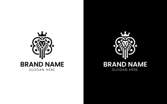 King Lion mascot logo-704