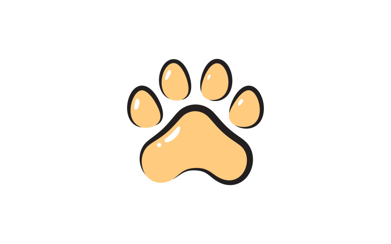 Paw Pet Logo design vector illustration design template v.3 Logo Template