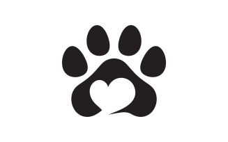 Paw Pet Logo design vector illustration design template v.6