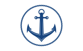 Anchor Ocean icon Element Logo Template vector v.25
